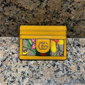 Gucci Yellow Ophidia GG Card Case - Limited Edition